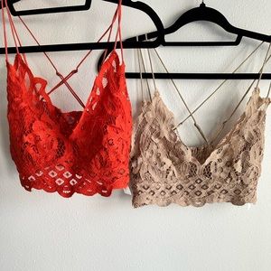 Lace Crop Tank Set of 2